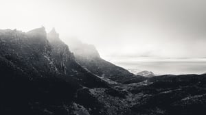 Man at Quiraing, Scotland
